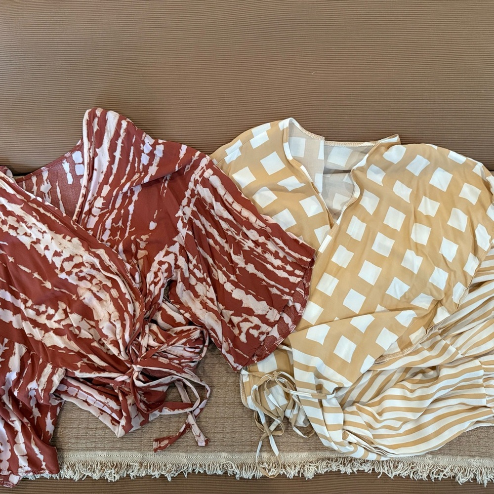 SET of two Swim Coverups. One size